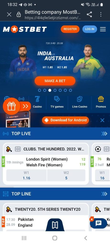la mayoría de las apuestas android