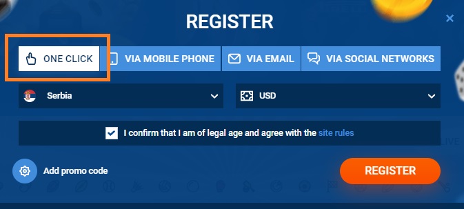 registro en un clic
