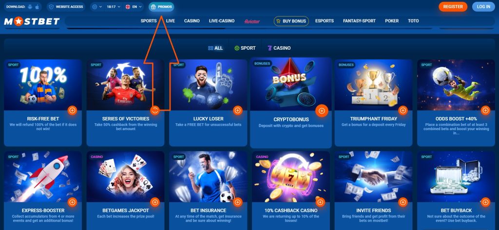 Promociones Mostbet
